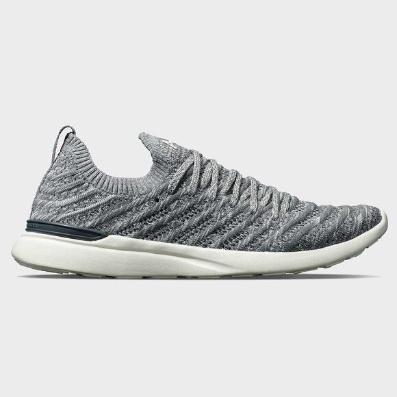 APL Techloom Wave Shoes Smoke Ivory Melange Gray White Running Womens 10.5 - Picture 1 of 16